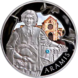 Изображение Арамиса на монете
