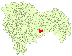 Расположение муниципалитета на карте провинции