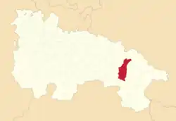 Расположение муниципалитета на карте провинции