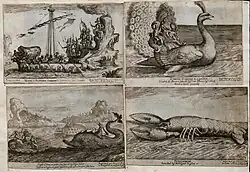 «Герцогский флот аргонавтов» (парад кораблей на реке Арно по случаю свадьбы Козимо Медичи с Марией Австрийской. Офорт Ремиджио Кантагаллина по рисунку Дж. Париджи. 1608