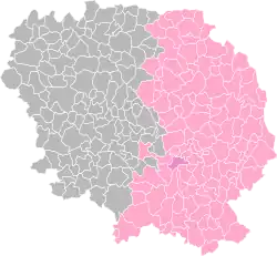 Обюссон на карте