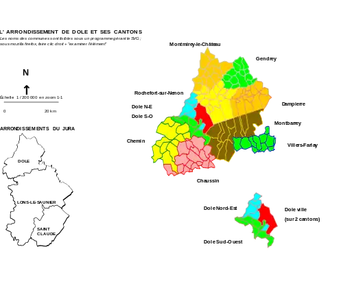 Доль на карте