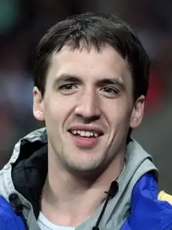 Смольянинов на отборочном матче Россия — Германия ЧМ—2010 по футболу (Москва, «Лужники», 10 октября 2009 года)