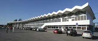 Вокзал железнодорожной станции Астрахань I. Вид с площади