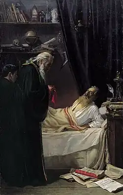 Художник Николаос Алекторидис, Смерть безбожника.