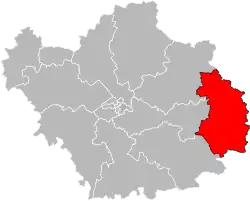 Кантон на карте департамента Об