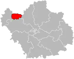 Кантон на карте департамента Об