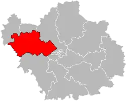 Кантон на карте департамента Об