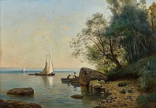 Парусники на Женевском озере