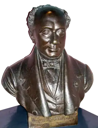 Бюст Жана-Мари Боннасье в Музее изящных искусств Берне (1852).