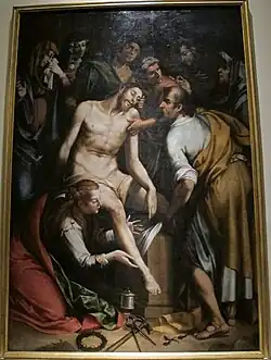 Пьета (Оплакивание Христа). Ок. 1595. Холст, масло. Из церкви Санта-Кьяра, Лукка. Хранилище музеев Флоренции