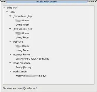 Скриншот программы Avahi