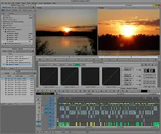 Скриншот программы Avid Media Composer