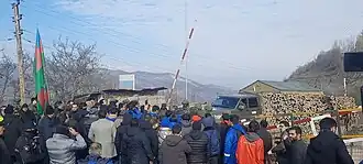 Азербайджанцы блокируют коридор (17.12.2022)