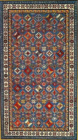 Шерстяной ковёр «Сумах» из Шамахи. Ширванская школа. XIX век