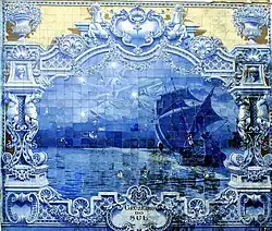 Португальский корабль под созвездием Южный Крест