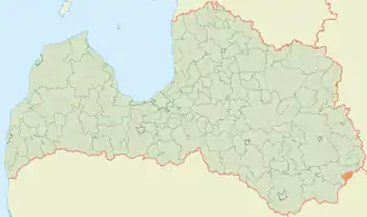 Берзинская волость на карте