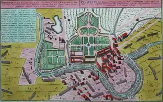 Карта-схема сражения (север внизу)