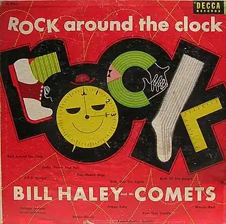 Обложка альбома Билла Хейли и The Comets «Rock Around the Clock» (1955)