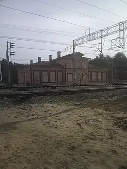 Здание исторического вокзала на ст. Боровёнка.