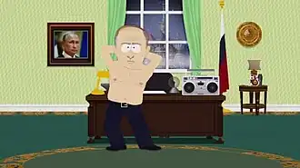 Владимир Путин танцует в своём кабинете под музыку 1980-х