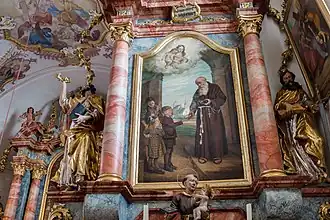 Алтарная картина святого Конрада в церкви Вознесения, Бад-Эндорф, Бавария