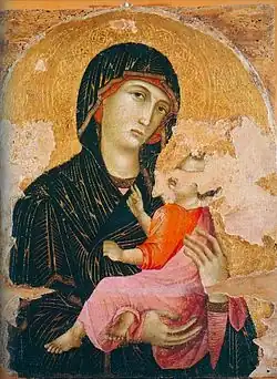 Мадонна с Младенцем. 1280-е. Дерево, темпера. Пинакотека, Сиена