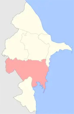 Джеватский уезд на карте