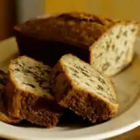 Банановый кекс с орешками