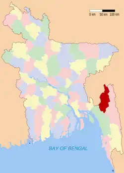 Кхаграчхари на карте