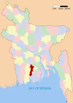 Пироджпур на карте