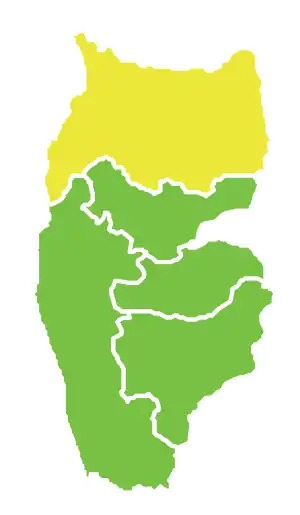 Район Банияс на карте