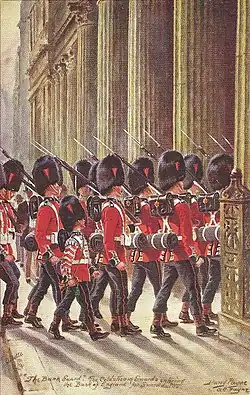 Расчёт Колдстримских гвардейцев в Банке Англии