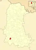 Расположение муниципалитета на карте провинции