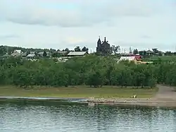 Вид на Барабаново с Енисея