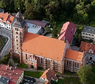 Костёл св. Анны с высоты птичьего полёта