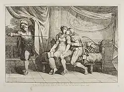 Паоло Малатеста и Франческа да Римини. Из иллюстраций к «Божественной комедии» Данте Алигьери. Офорт