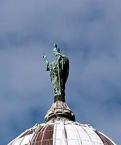 Святой Мартин Турский в образе епископа, купол Базилики Святого Мартина, Тур