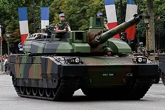 Leclerc на параде в честь Дня взятия Бастилии в Париже, 2014 год