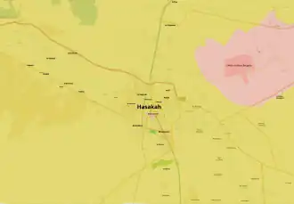 Ситуация в городе Эль-Хасака на 22 августа 2016 года