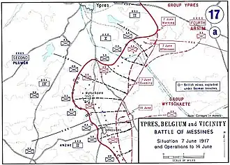 карта Мессинской битвы