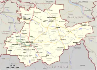 Вецсауле на карте