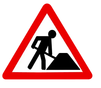 Знак дорожных работ