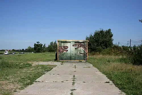 Раскрашенная электрическая подстанция в городе Баутцен