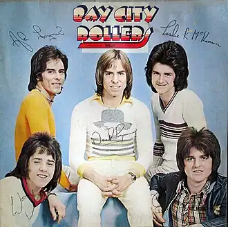 Обложка альбома Bay City Rollers «Rollin’» (1974)