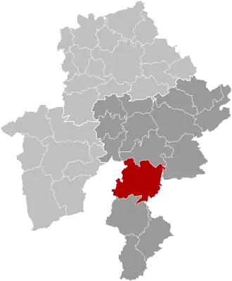 Расположение муниципалитета на карте провинции