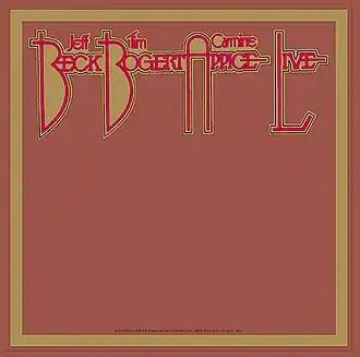Обложка альбома Beck, Bogert & Appice «Beck, Bogert and Appice Live» (1973)