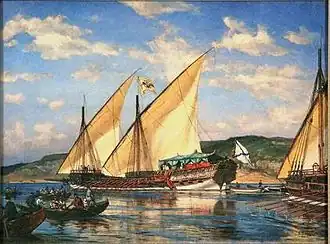 Галера «Тверь» 1767 года.Картина А. К. Беггрова (1879)