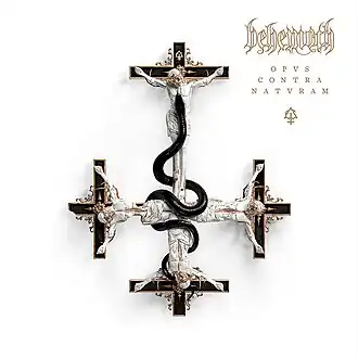 Обложка альбома Behemoth «Opvs Contra Natvram» (2022)