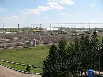 Входная горловина сортировочного парка «С»